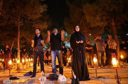 مراسم شب احیا روز نوزدهم ماه مبارک رمضان در قطعه 44بهشت زهرا(س)