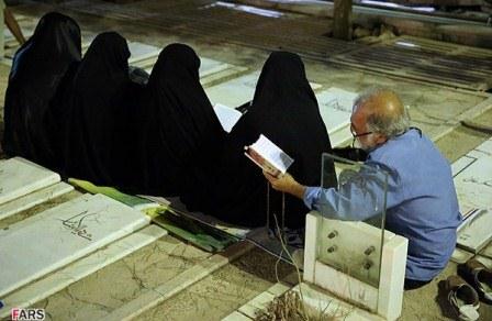 مراسم شب احیا روز نوزدهم ماه مبارک رمضان در قطعه 44بهشت زهرا(س)