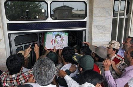 تشییع پیکر پاک شهید یحیی پقه در شهر گرگان
