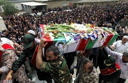 تشییع پیکر پاک شهید یحیی پقه در شهر گرگان