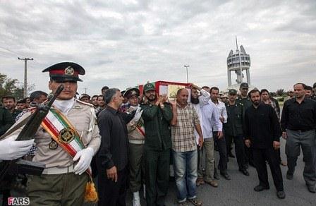 تشییع پیکر پاک شهید یحیی پقه در شهر گرگان