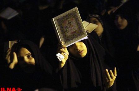 مراسم احیا شب 21ماه رمضان در کوه خضر نبی