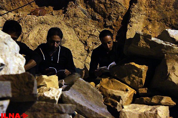 مراسم احیا شب 21ماه رمضان در کوه خضر نبی