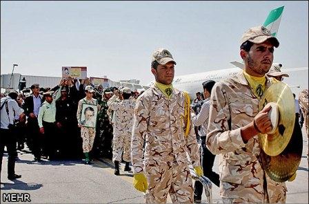 استقبال و تشییع شهدای گمنام در شهر کرمان