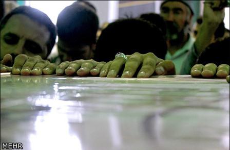 استقبال و تشییع شهدای گمنام در شهر کرمان