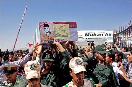 استقبال و تشییع شهدای گمنام در شهر کرمان