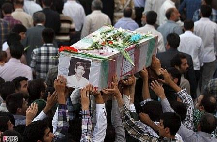 مراسم تشییع شهدای گمنام در شهر اصفهان