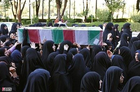 مراسم تشییع شهدای گمنام در شهر اصفهان