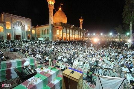 تشییع شهدای گمنام در شیراز