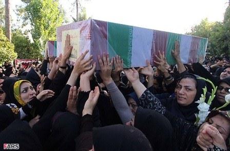 تشییع شهدای گمنام در شیراز