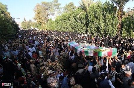 تشییع شهدای گمنام در شیراز