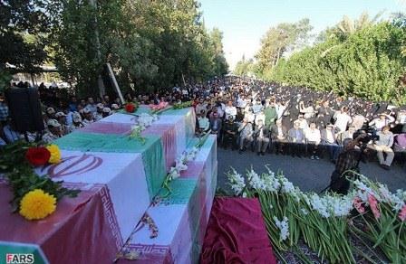 تشییع شهدای گمنام در شیراز