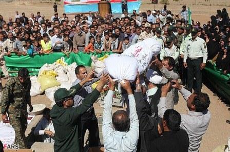 تشییع و خاکسپاری شهدای گمنام در شهرستان کوهپایه اصفهان