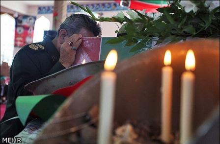 تشییع و خاکسپاری شهدای گمنام در شهر طرقبه استان خراسان رضوی