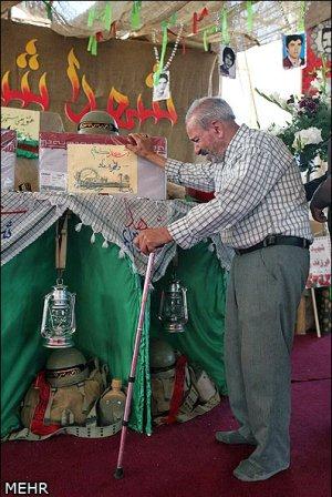 تشییع و خاکسپاری شهدای گمنام در شهر طرقبه استان خراسان رضوی