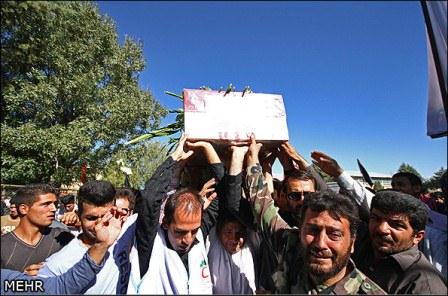 تشییع شهید گمنام در همدان