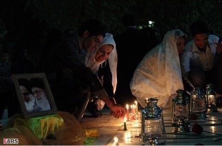 جشن 50زوج جوان در بوستان شهدای گمنام بیرجند