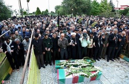 تشییع و خاکسپاری دو شهید گمنام در چابکسر