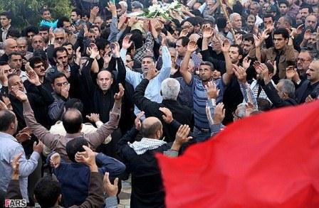 تشییع و خاکسپاری دو شهید گمنام در چابکسر