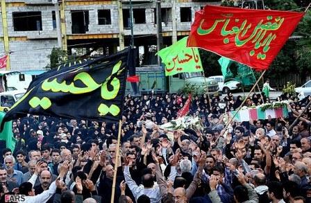 تشییع و خاکسپاری دو شهید گمنام در چابکسر