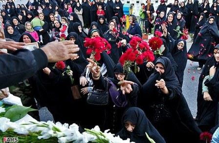 تشییع و خاکسپاری دو شهید گمنام در چابکسر