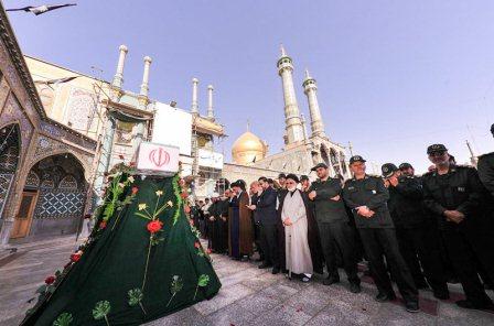 تشییع یک شهید گمنام در قم