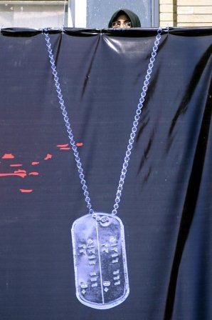 تشییع یک شهید گمنام در قم