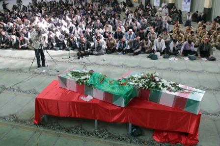 تشییع و خاکسپاری دو شهید گمنام در صنایع هواپیماسازی ایران(هسا) اصفهان