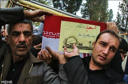 تشییع شهدای گمنام در استان گلستان