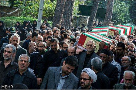 تشییع شهدای گمنام در استان گلستان