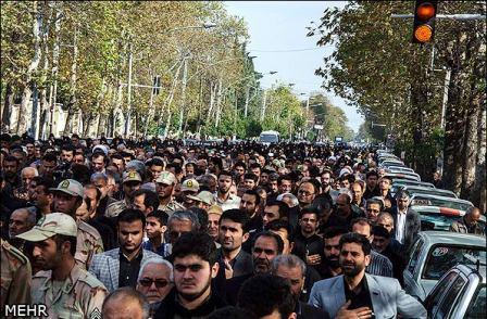 تشییع شهدای گمنام در استان گلستان