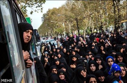 تشییع شهدای گمنام در استان گلستان