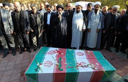 تشییع و خاکسپاری دو شهید گمنام در دانشکده فنی دختران ولی عصر(عج)