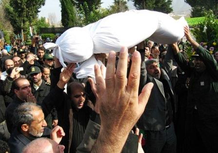 مراسم تشییع شهدای گمنام در گالیکش