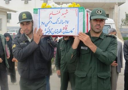 مراسم تشییع شهدای گمنام در گالیکش