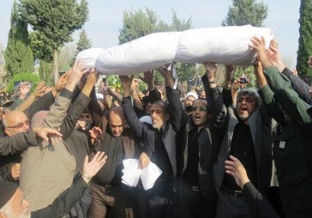 مراسم تشییع شهدای گمنام در گالیکش