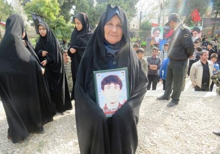 مراسم تشییع شهدای گمنام در گالیکش