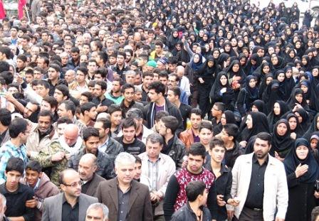 مراسم تشییع شهدای گمنام در گالیکش