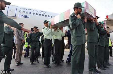 استقبال از دو شهید گمنام در بندر عباس