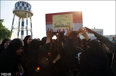 استقبال از دو شهید گمنام در بندر عباس