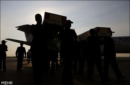 استقبال از دو شهید گمنام در بندر عباس