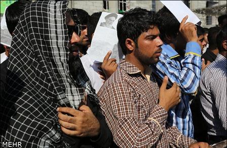 تشییع و تدفین شهدای گمنام در بندر عباس