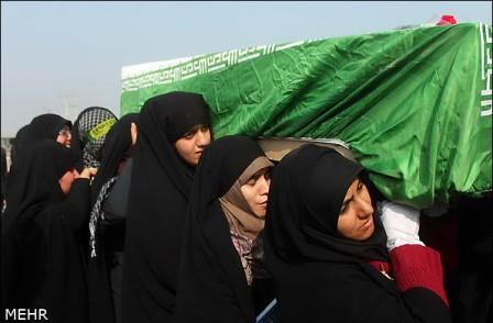 مراسم تبادل 26 شهید دوران دفاع مقدس در مرز شلمچه