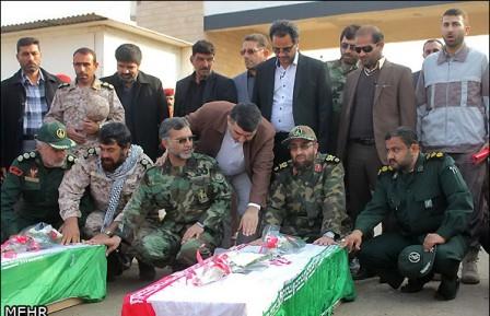 مراسم تبادل 26 شهید دوران دفاع مقدس در مرز شلمچه