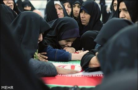 تشییع شهدای گمنام در استان گلستان