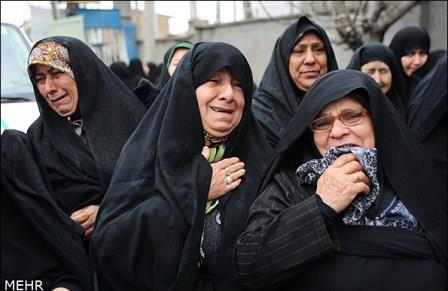 تشییع شهدای گمنام در استان گلستان