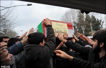 تشییع شهدای گمنام در استان گلستان