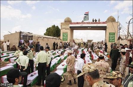 ورود پیکر 95 شهید دوران دفاع مقدس