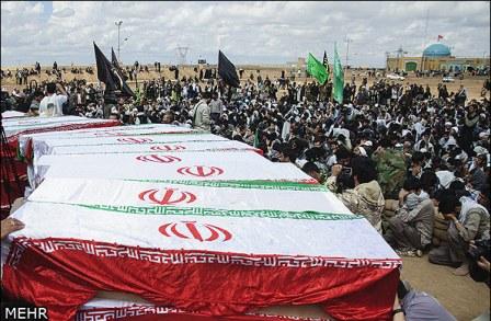 ورود پیکر 95 شهید دوران دفاع مقدس