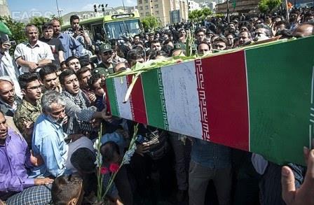 تشییع شهدای گمنام در شهر جدید پردیس